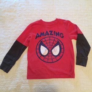 Kids spiders man long-sleeve t-shirt, Sz 5T